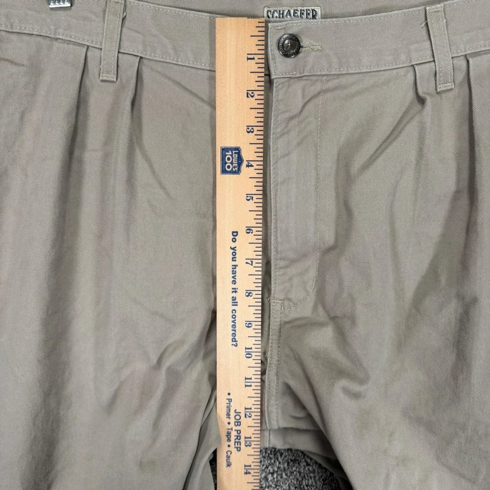 Schaefer Outfitter Pants Mens 42x32‎ Beige Chino Straight Leg Western Ranch Work